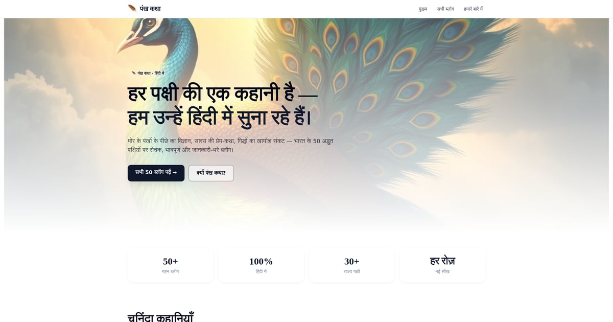 भारत का राष्ट्रीय पक्षी — मोर — हिंदी में विस्तृत जानकारी और तस्वीर